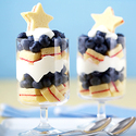 Star-Spangled Blueberry Parfaits