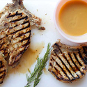 Dijon Rosemary Bone-In Ribeye Pork Chops